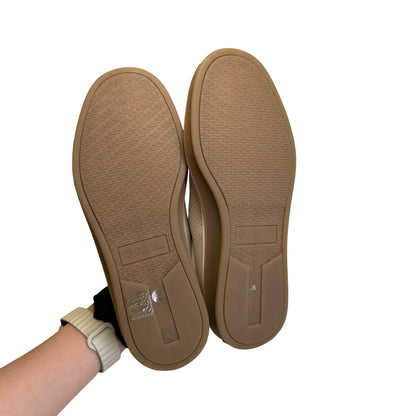 Brand New LORO PIANA SUEDE LEATHER PERFORATED SUEDE LP SNEAKER Sneakers WHITE GUM SOLE