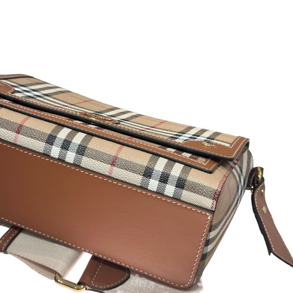 Used BURBERRY Cross Body Bag Brown GHW