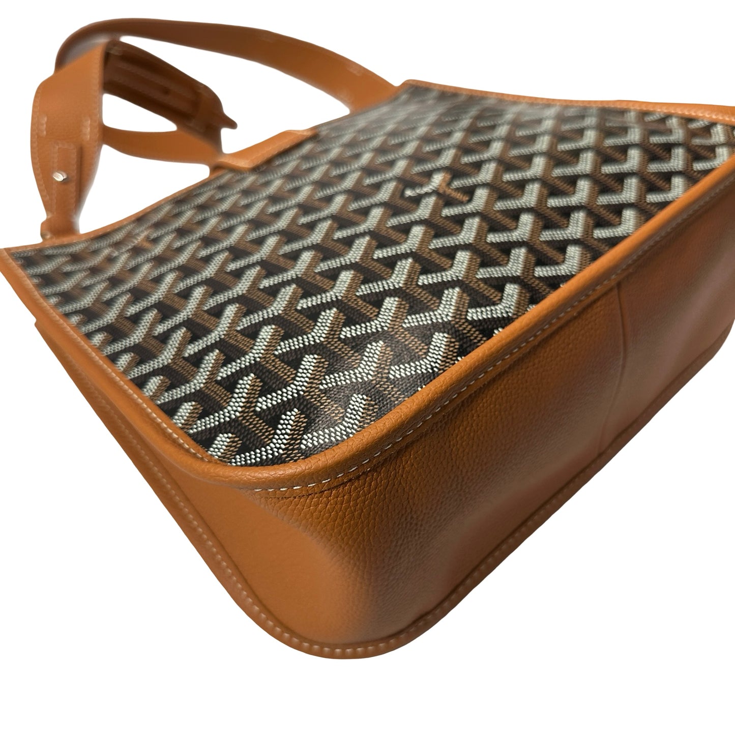 New Goyard Musette Shoulder Bag Black Brown PHW
