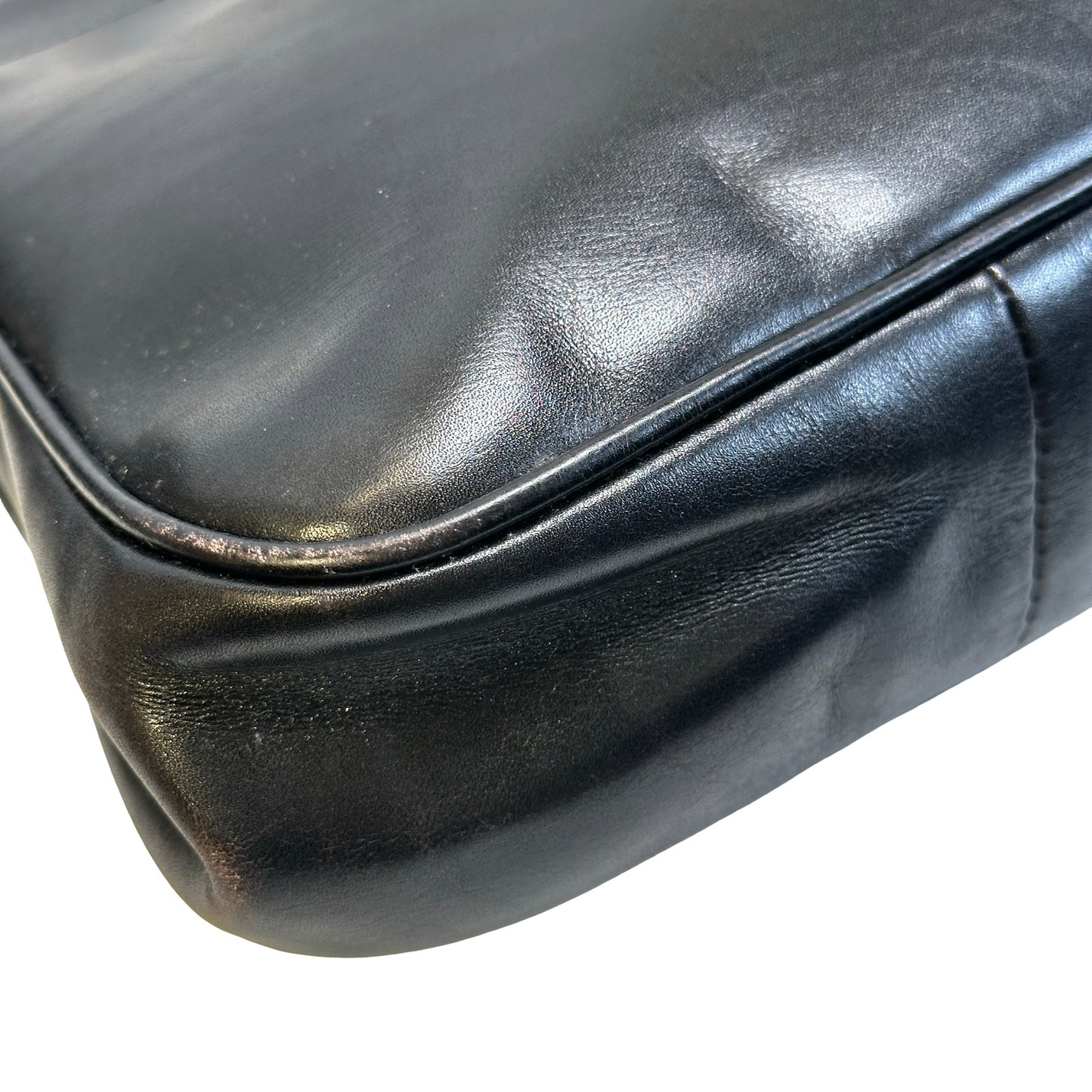 Used CELINE Leather Vintage Cross body bag Cross body bag Black GHW