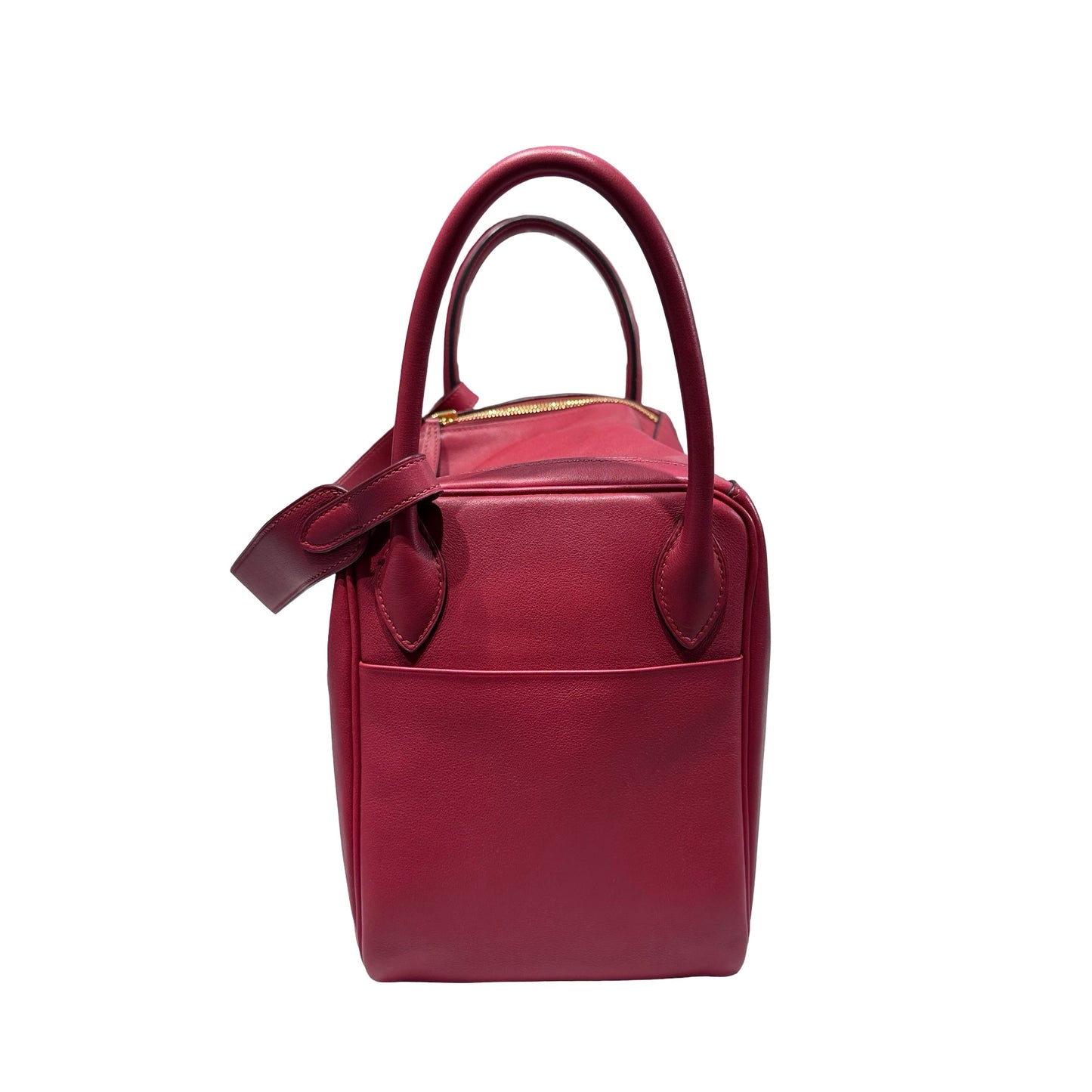 Used HERMÈS Lindy 30 Two Way Shoulder Bag Red Orange (93) GHW