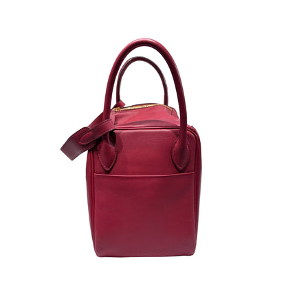 Used HERMÈS Lindy 30 Two Way Shoulder Bag Red Orange (93) GHW
