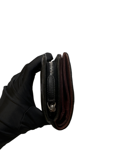 CHANEL Matelasse Lambskin Matelasse Long Wallet Black