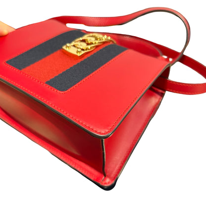 Used GUCCI SYLVIE Cross Body Bag Red GHW