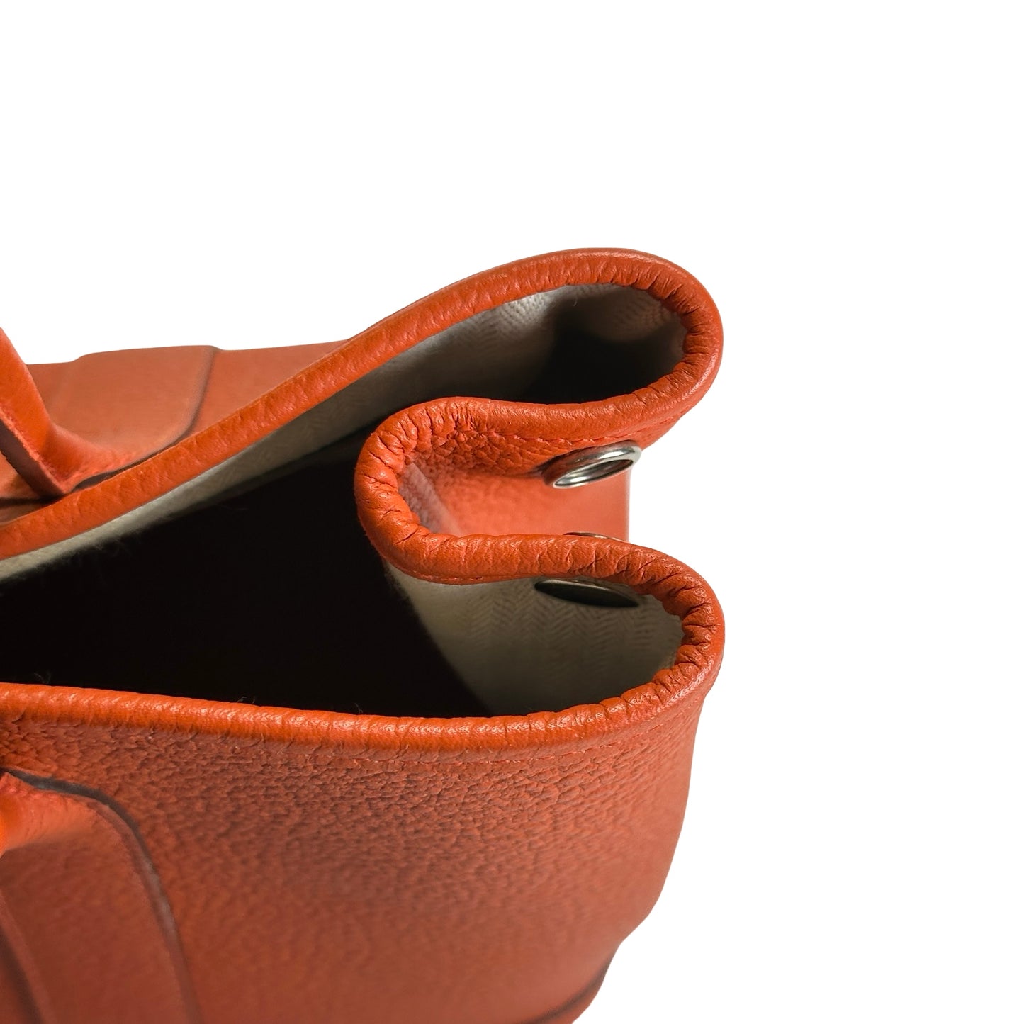 Used HERMES Negonda Garden Party Tote Bag Orange