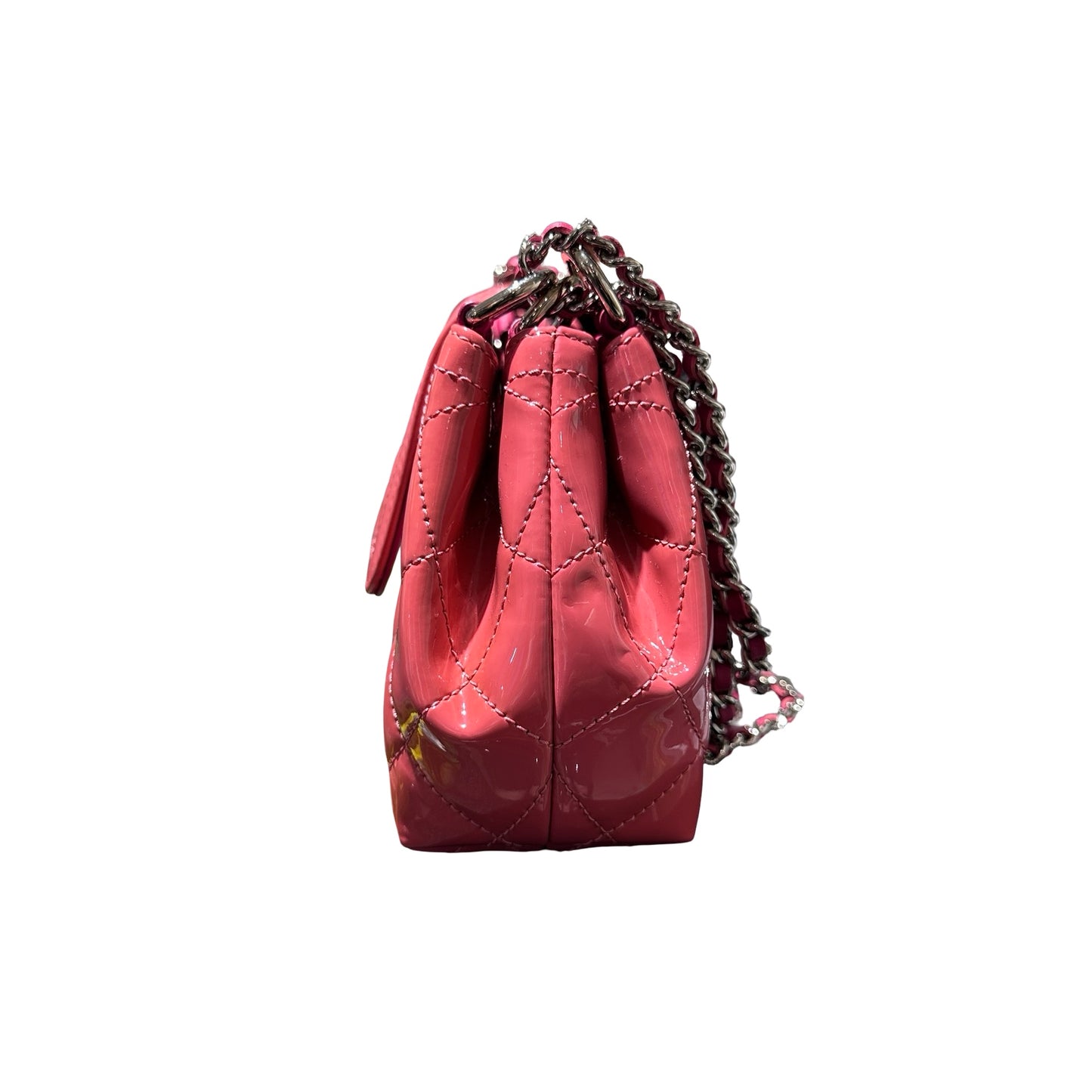 Used CHANEL Flat bag Pink PHW