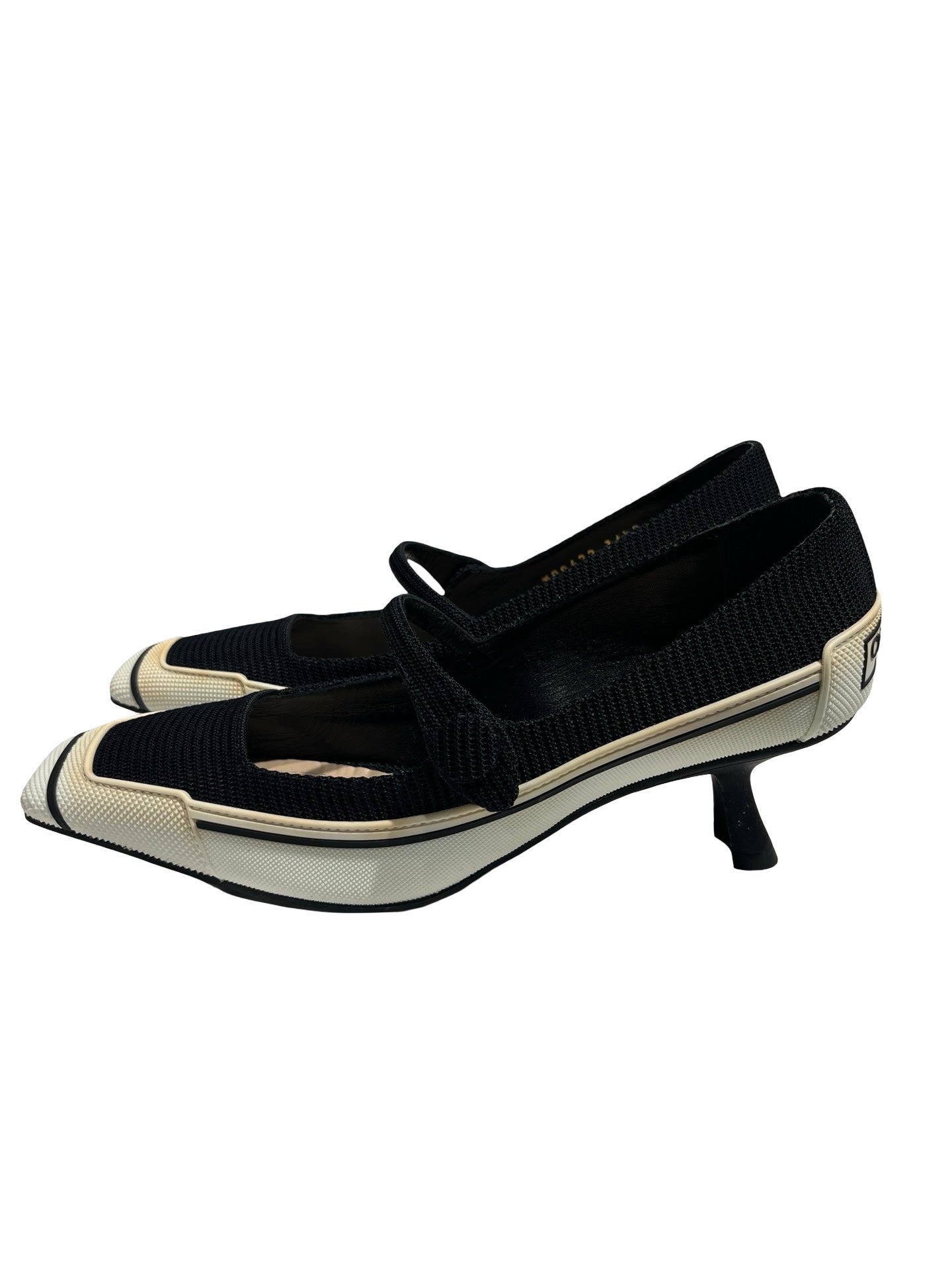 Used DIOR High Heels Shoes Black White