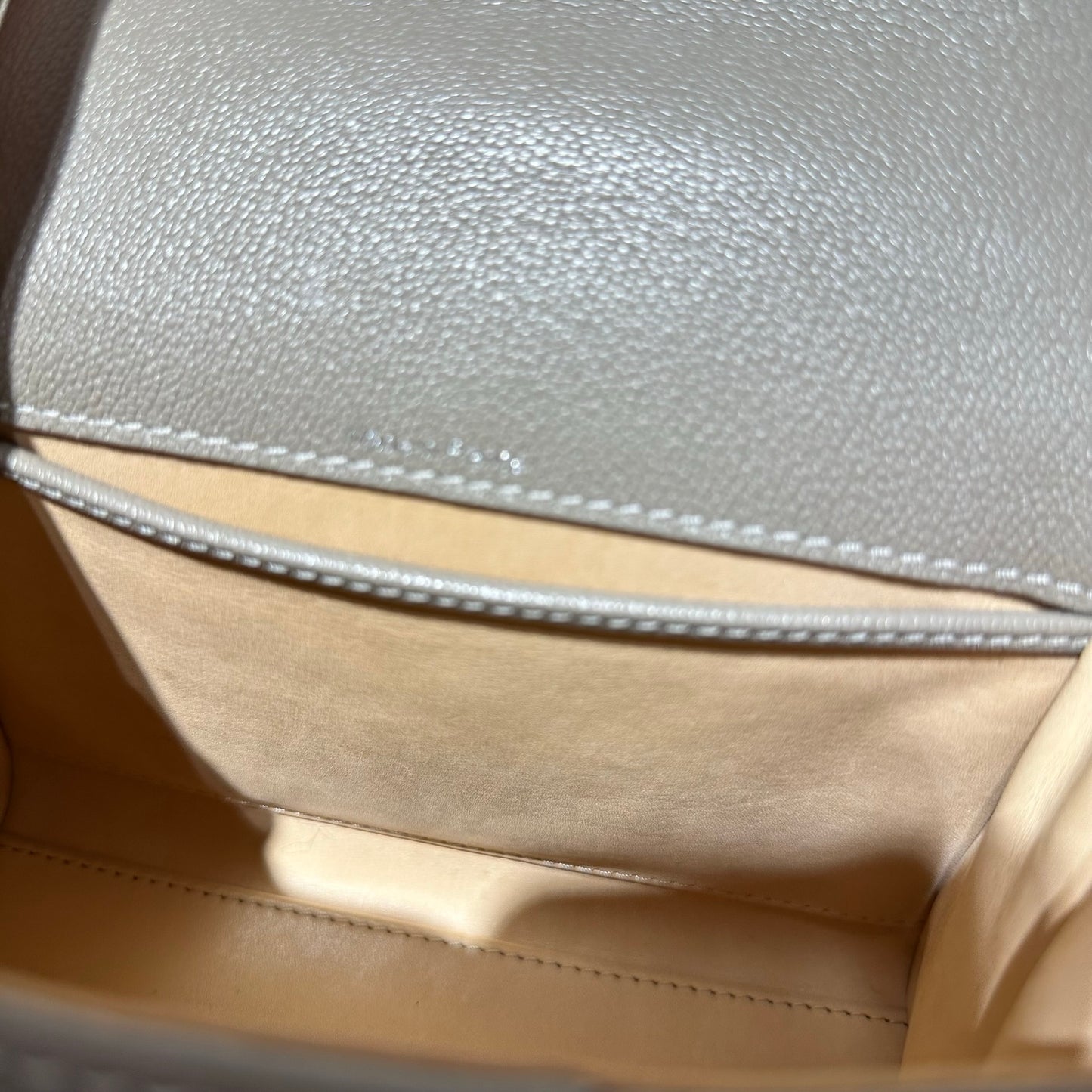 Used DELVAUX Brillant Mini Shoulder Bag Grey PHW