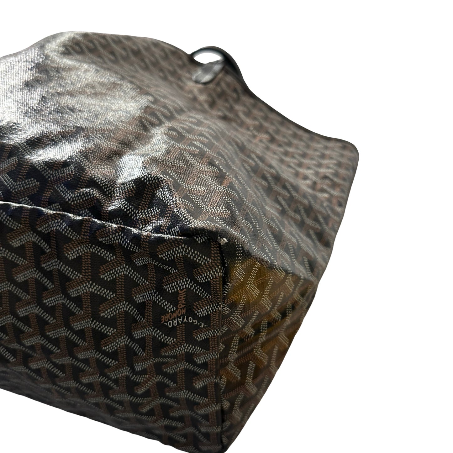 Used GOYARD Tote GM Shoulder Bag Black PHW