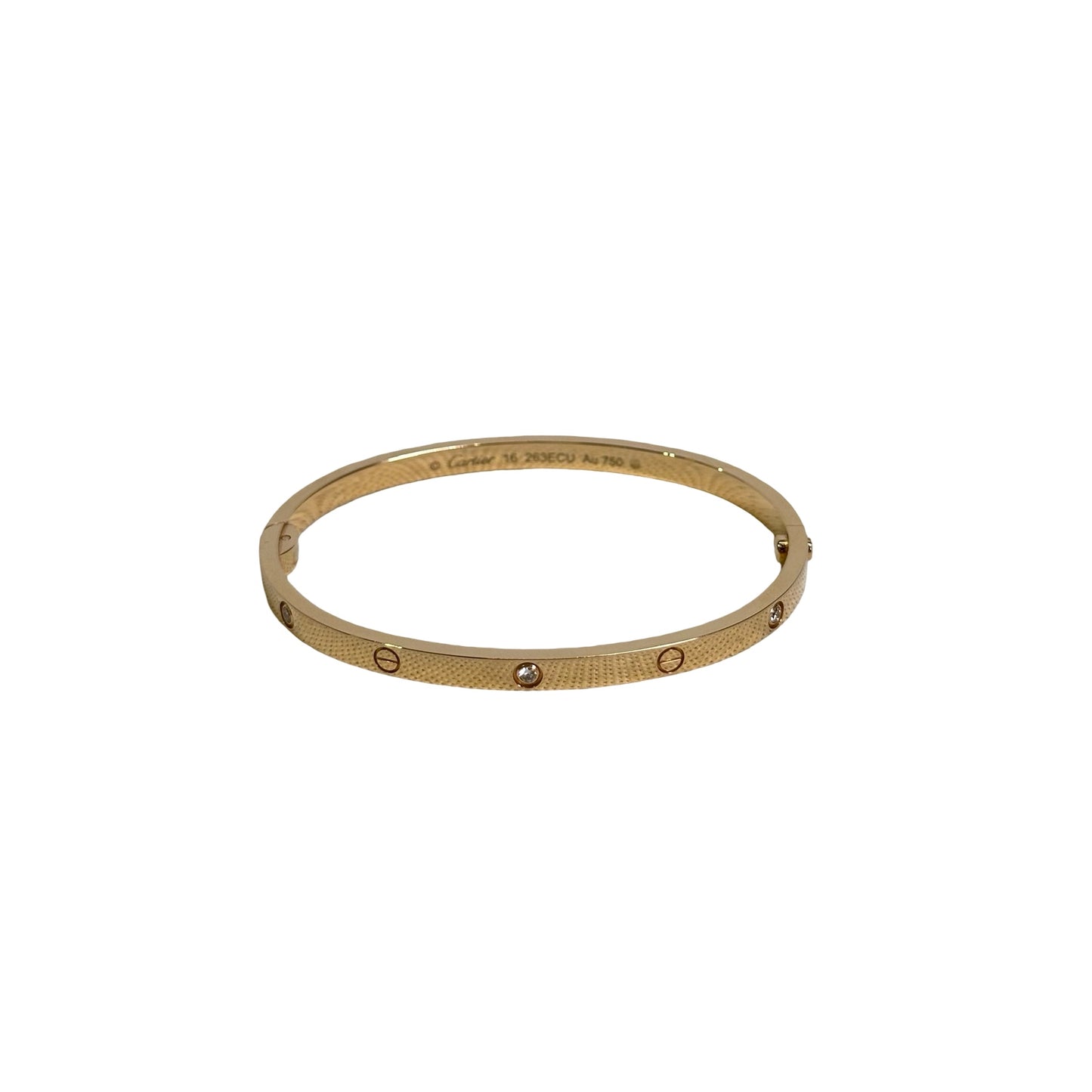 Used CARTIER AU750 Love Bracelet 6鑽 BRACELET Gold