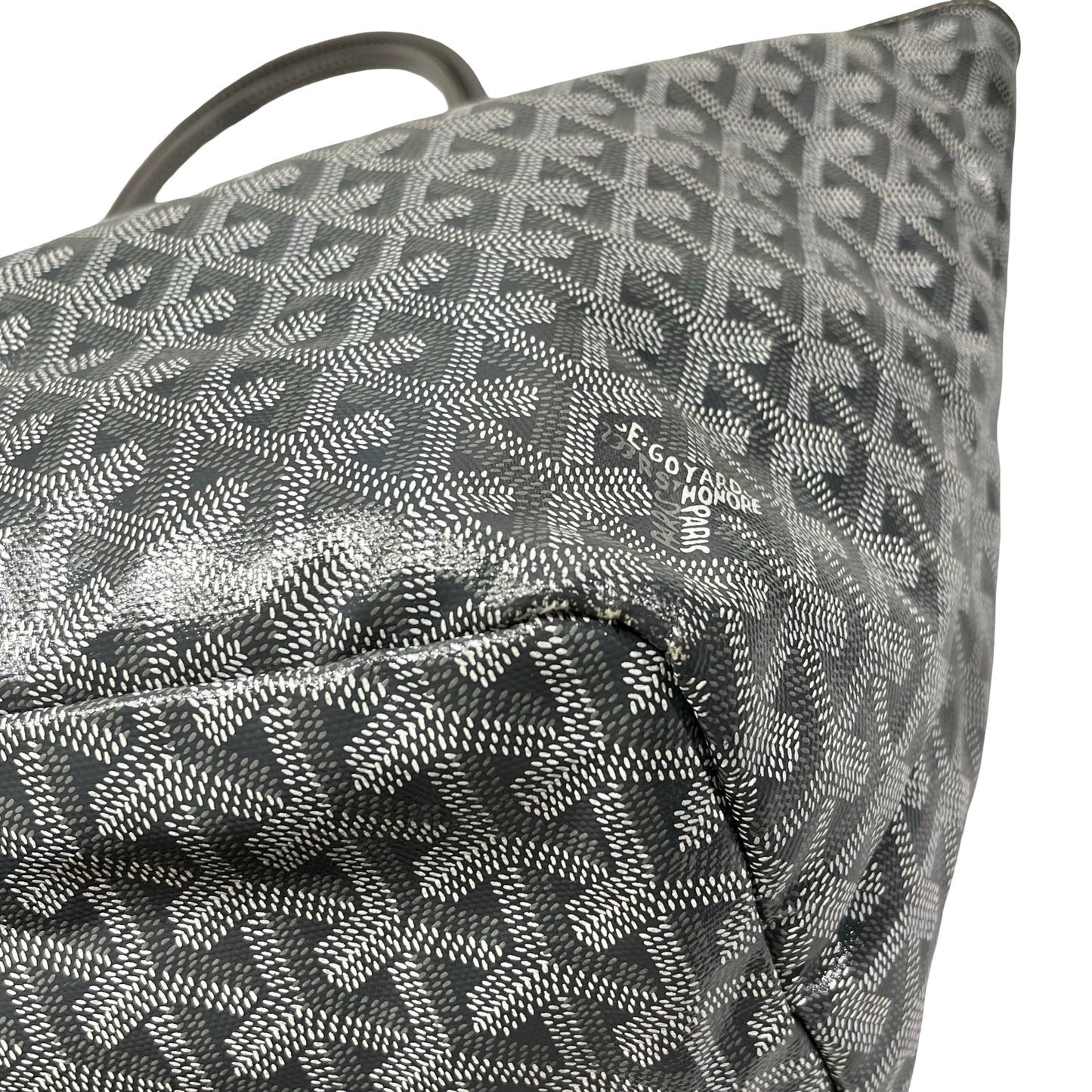 Used Goyard Canvas Tote PM Tote Bag Gray
