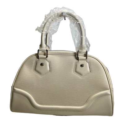 Used LOUIS VUITTON Epi Epi Montaigne PM Handbag White