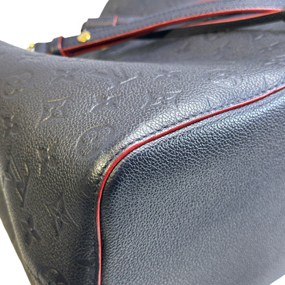 Used LOUIS VUITTON Monogram Empreinte NéoNoé Bucket Bag Navy Blue