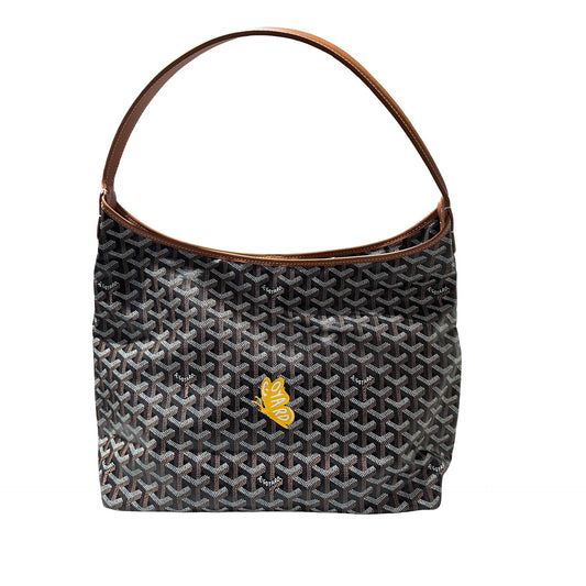 Used Goyard Hobo Bag Brown PHW