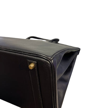 Used HERMES Togo Birkin Handbag Black