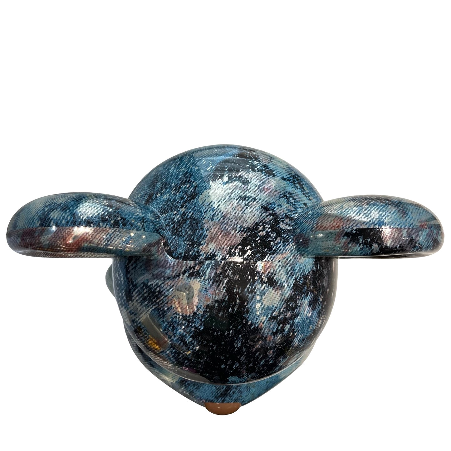 Used BEAR BRICKS Abstract Metallic BE@RBRICK Accessories Blue Silver Grey