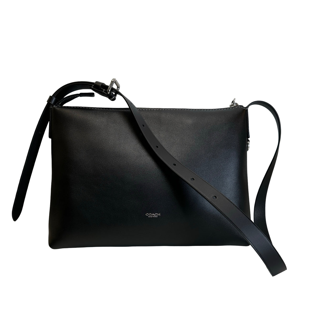COACH Leather Crossbody Cross Body Bag Black