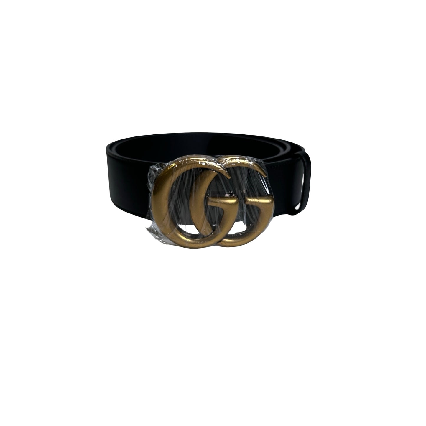 Brand New GUCCI Leather GG Marmont Belt Black GHW