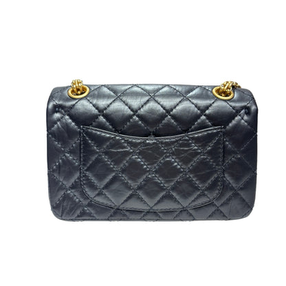 New Chanel Mini 2.55 Shoulder Bag Black GHW