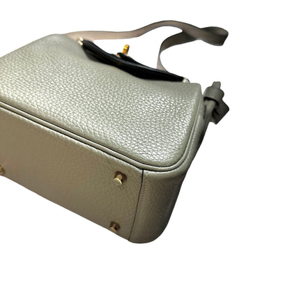 Used Hermès Mini Lindy Cross Body Bag Green GHW