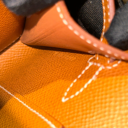 Used HERMÈS Epsom Leather KELLY. TO GO Cross Body Bag Gold (37) GHW