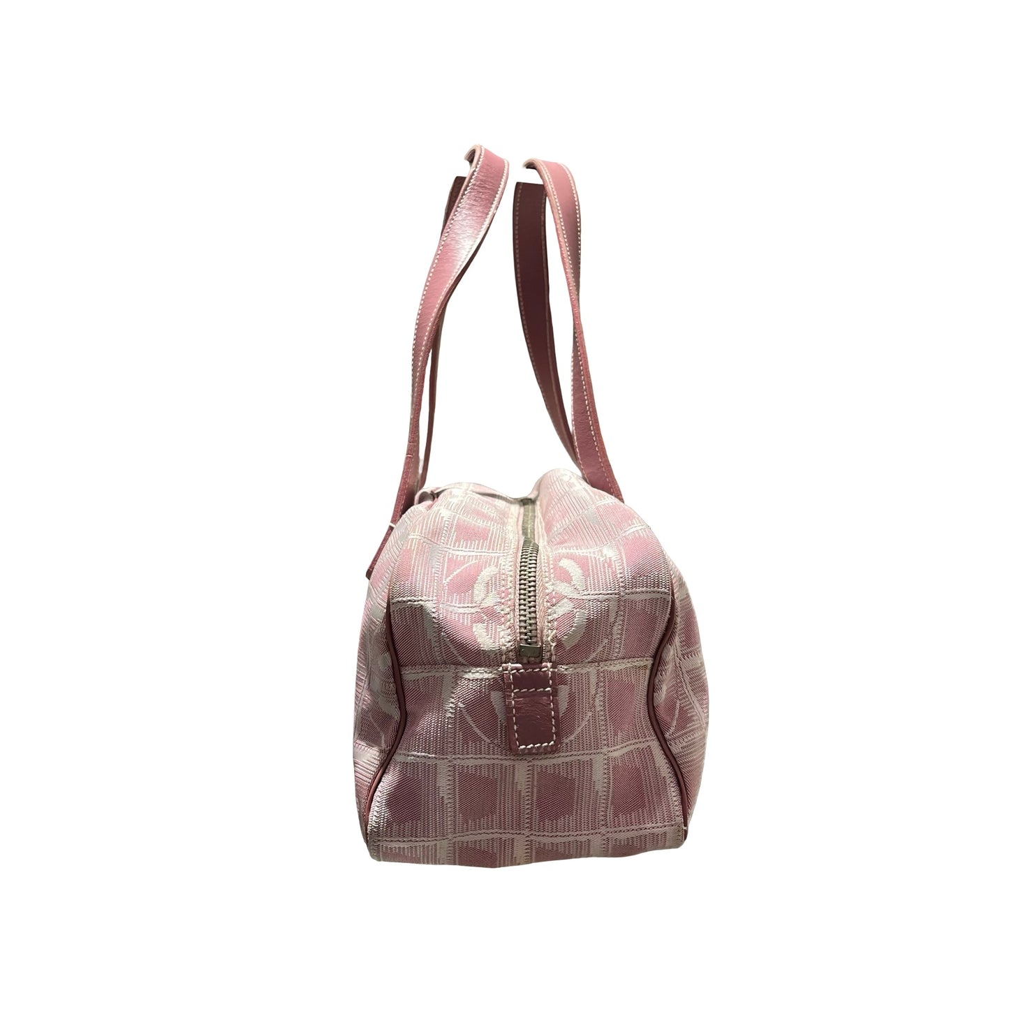 Used Chanel Nylon Handbag Pink