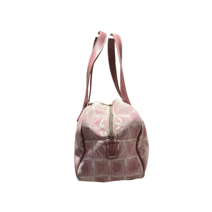 Used Chanel Nylon Handbag Pink