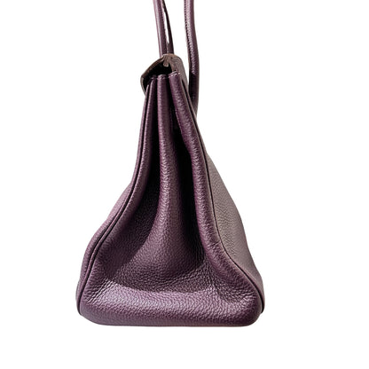 Used Hermès Birkin Handbag Purple PHW
