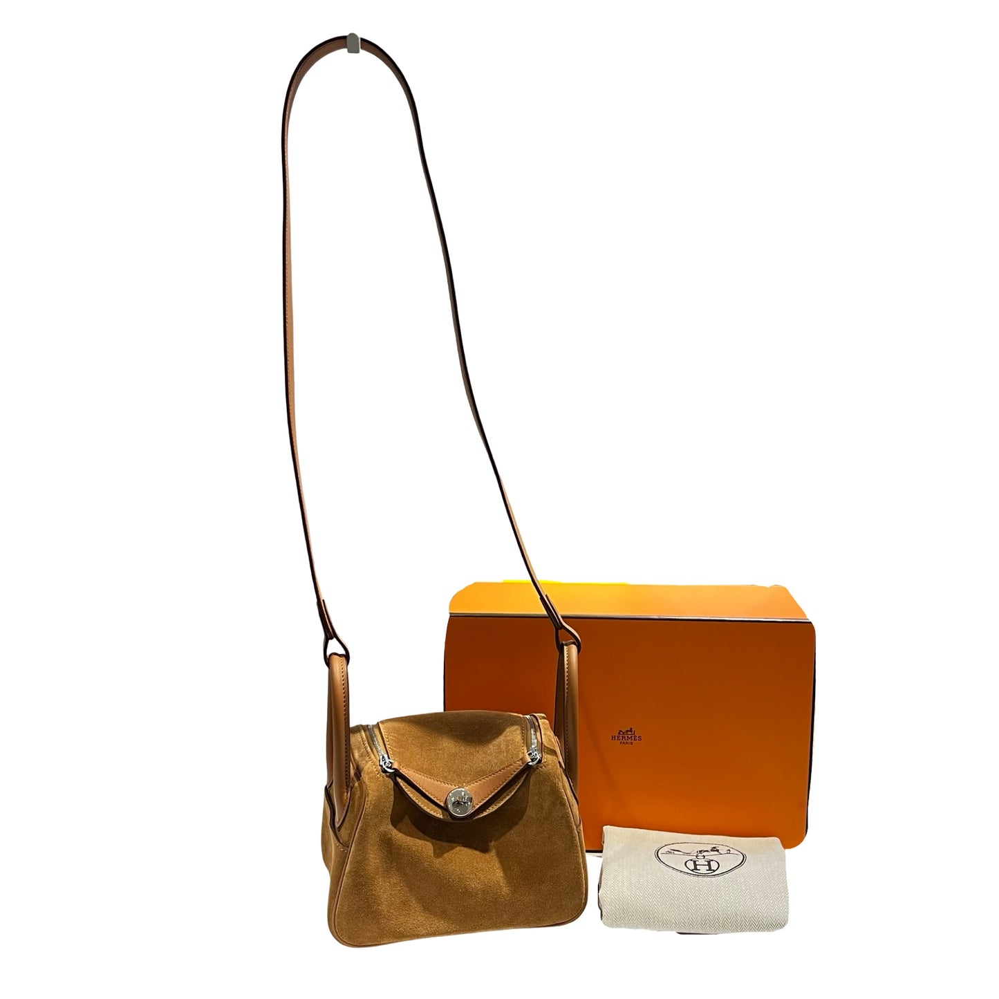 New HERMÈS Mini Lindy Shoulder Bag Gold