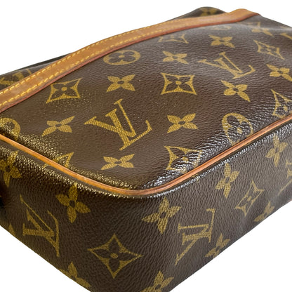 Used LOUIS VUITTON Monogram Canvas Monogram Trocadero Crossbody Bag Brown