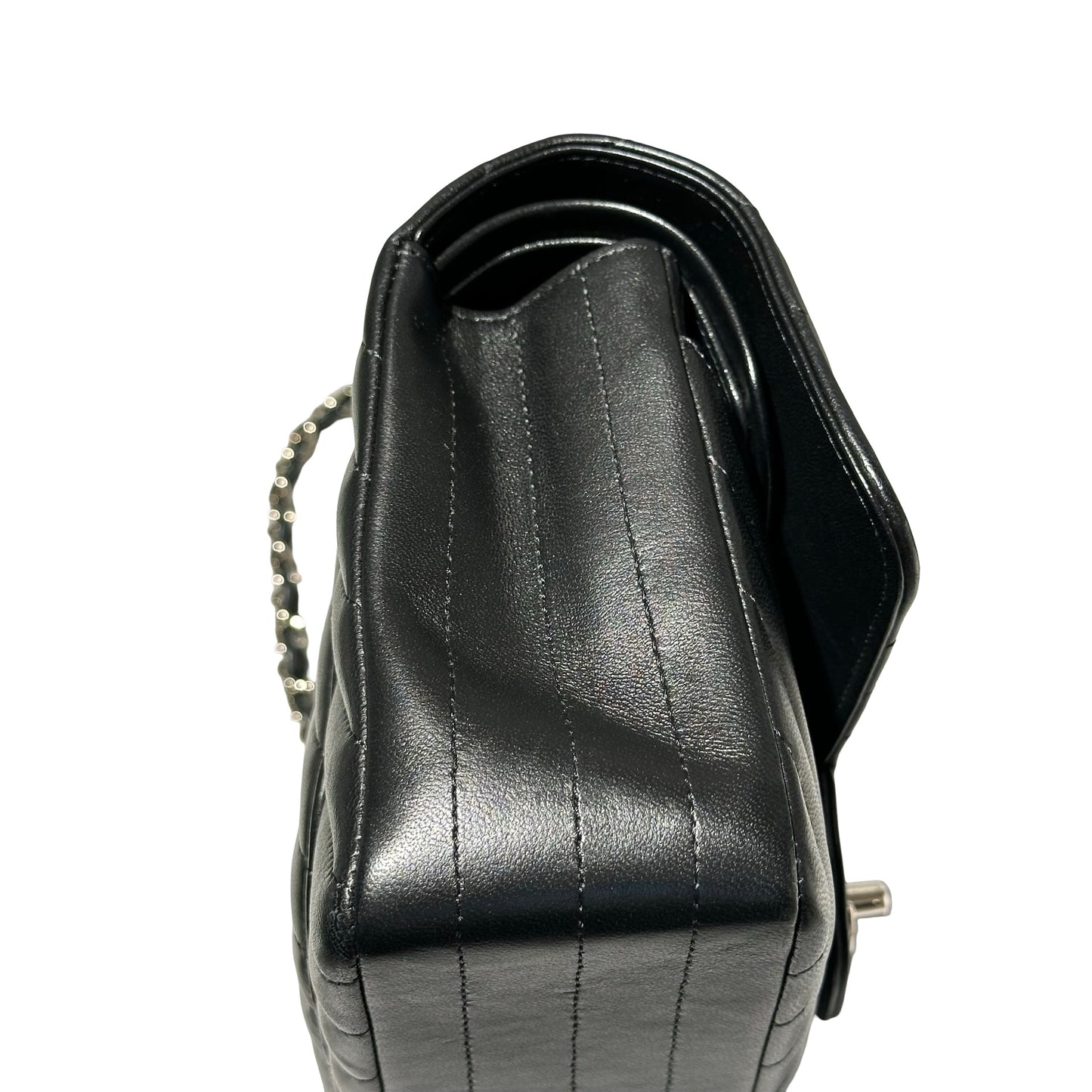 Used CHANEL CF 23 Shoulder Bag Black PHW