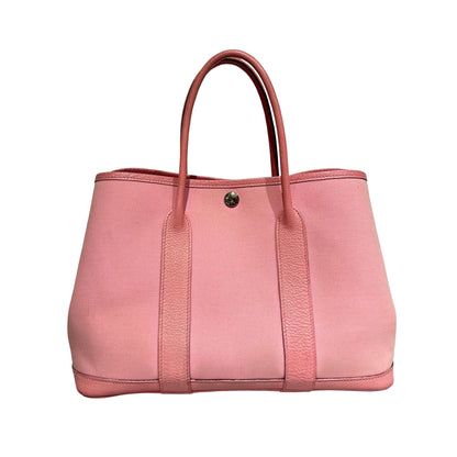 Used HERMÈS Canvas GP 30 Handbag Pink