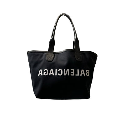 Used Balenciaga Canvas Tote cauvas Tote Bag Black