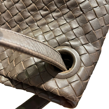 Used Bottega Veneta Calfskin Leather Tote Bag Brown