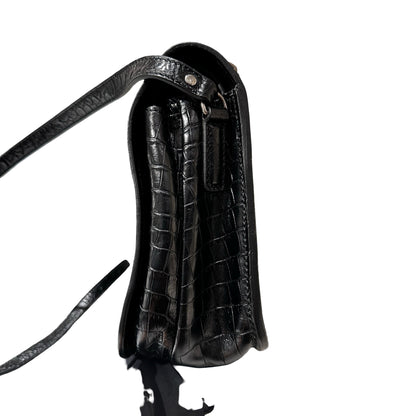 Used SAINT LAURENT Calfskin Leather Charlotte Messenger Two Way Shoulder Bag