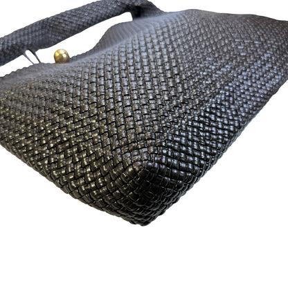Used BOTTEGA VENETA Intrecciato Woven Tote Handbag Brown