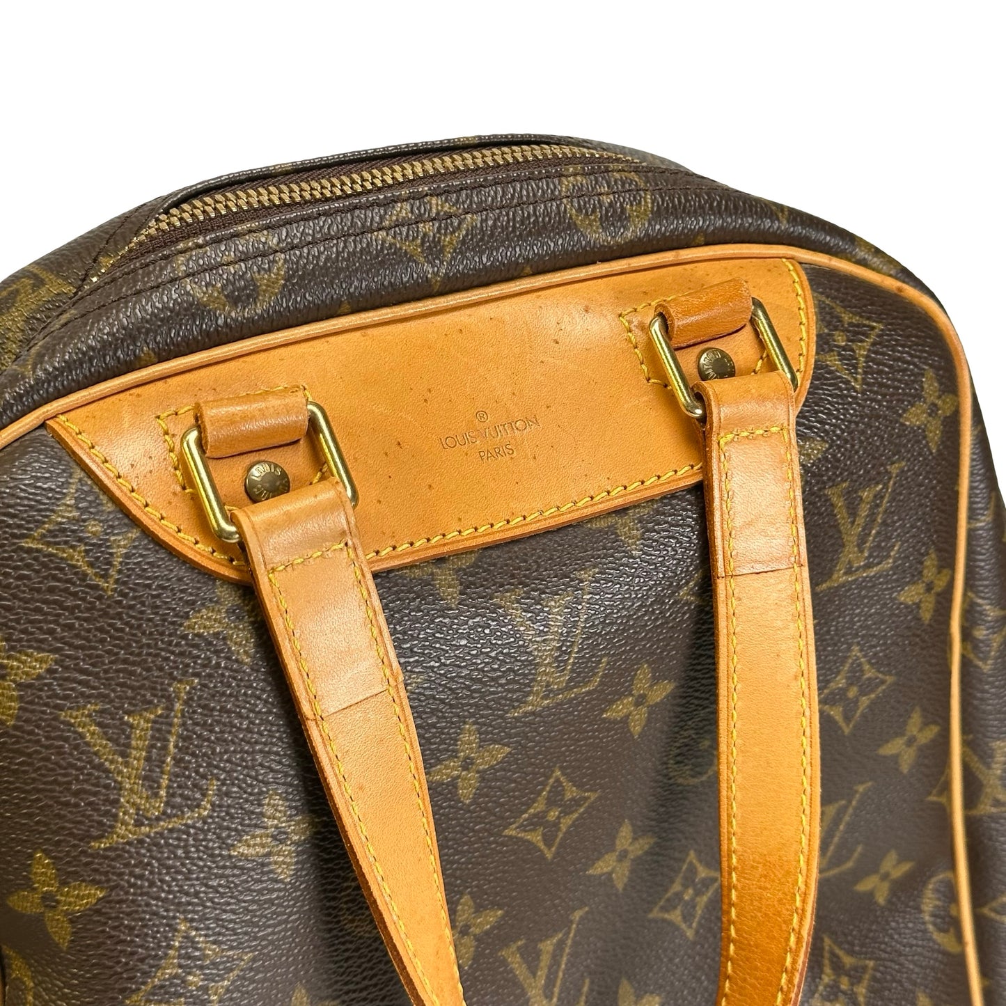 Used LOUIS VUITTON Monogram Canvas Montsouris Handbag Brown GHW