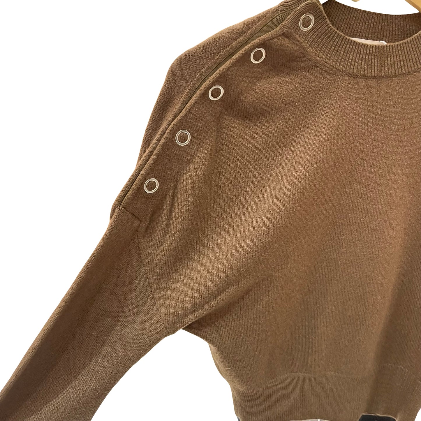 Used CÉLINE Cashmere Wool Sweater Clothes Brown