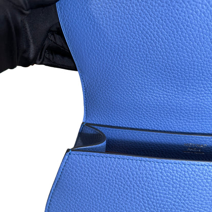 Used MOYNAT Taurillon Rejane Handbag Blue