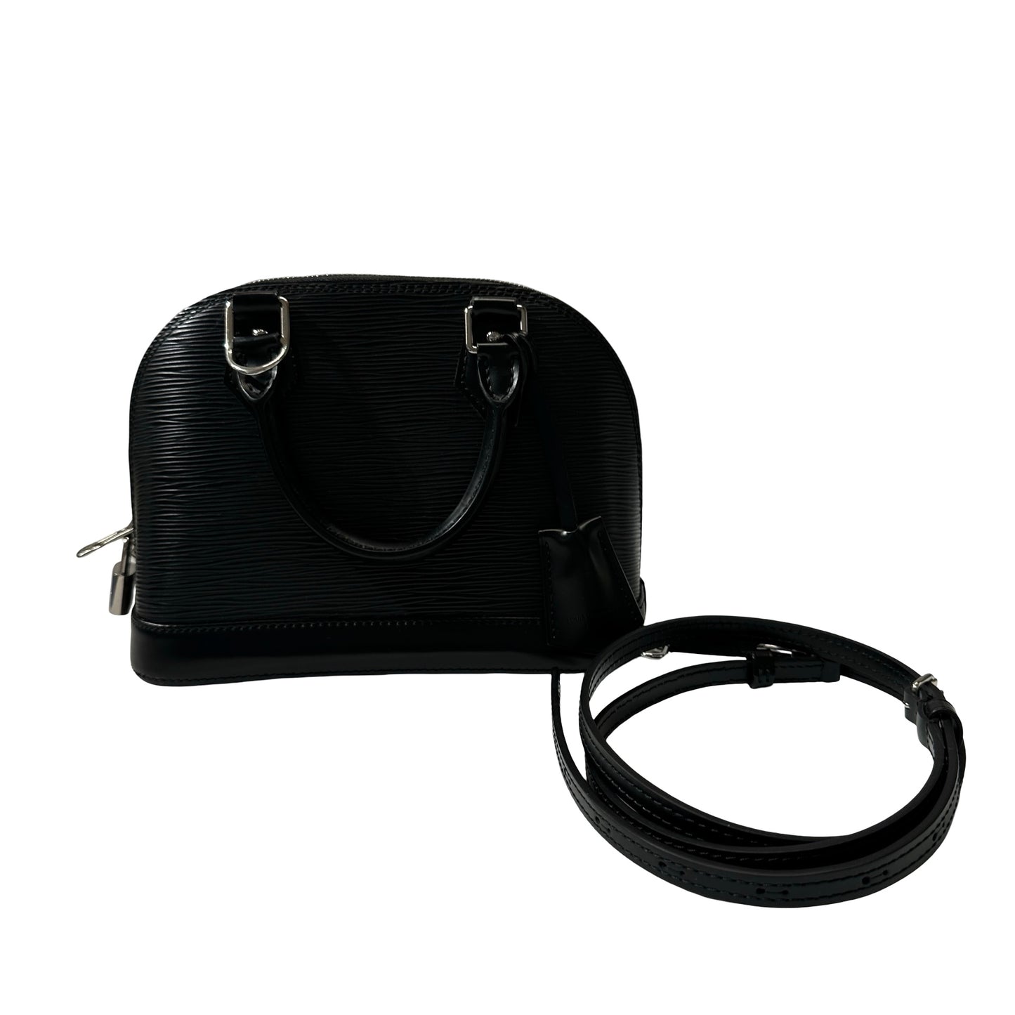 Used Louis Vuitton Epi Leather Alma BB Shoulder Bag Black PHW