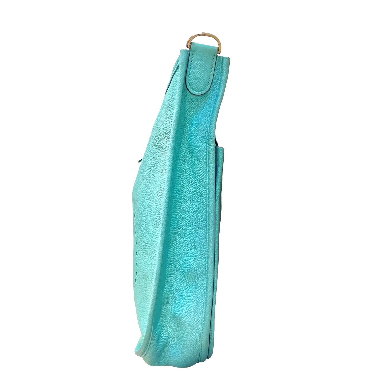 Used HERMÈS Evelyne Shoulder Bag 3P Bleu Atoll PHW