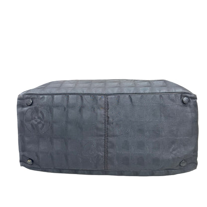 Used CHANEL Canvas Vintage Shoulder Black Shoulder Bag Black