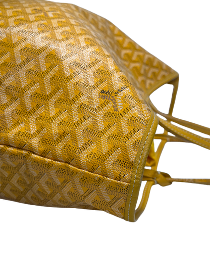 Used GOYARD Goyardine Canvas Saint Louis Tote Bag Yellow