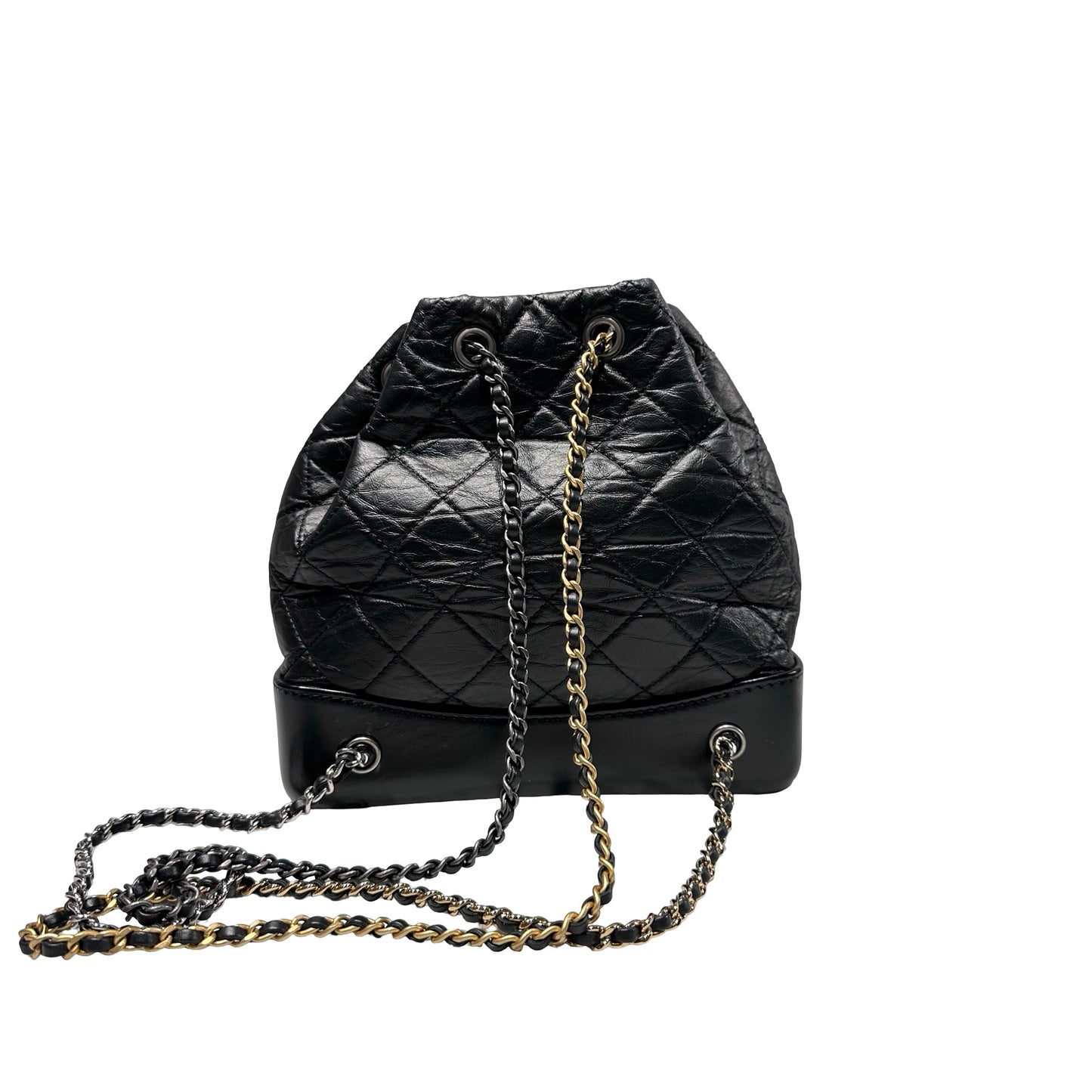 Used CHANEL Gabrielle Backpack Black