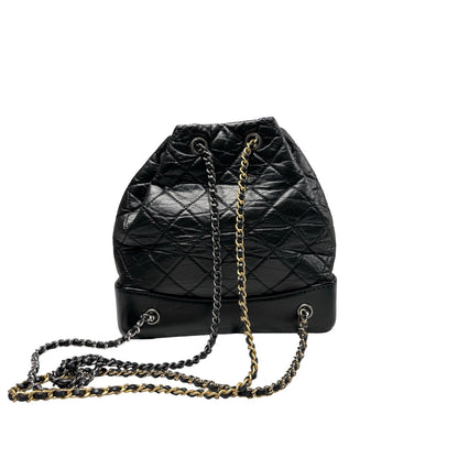 Used CHANEL Gabrielle Backpack Black
