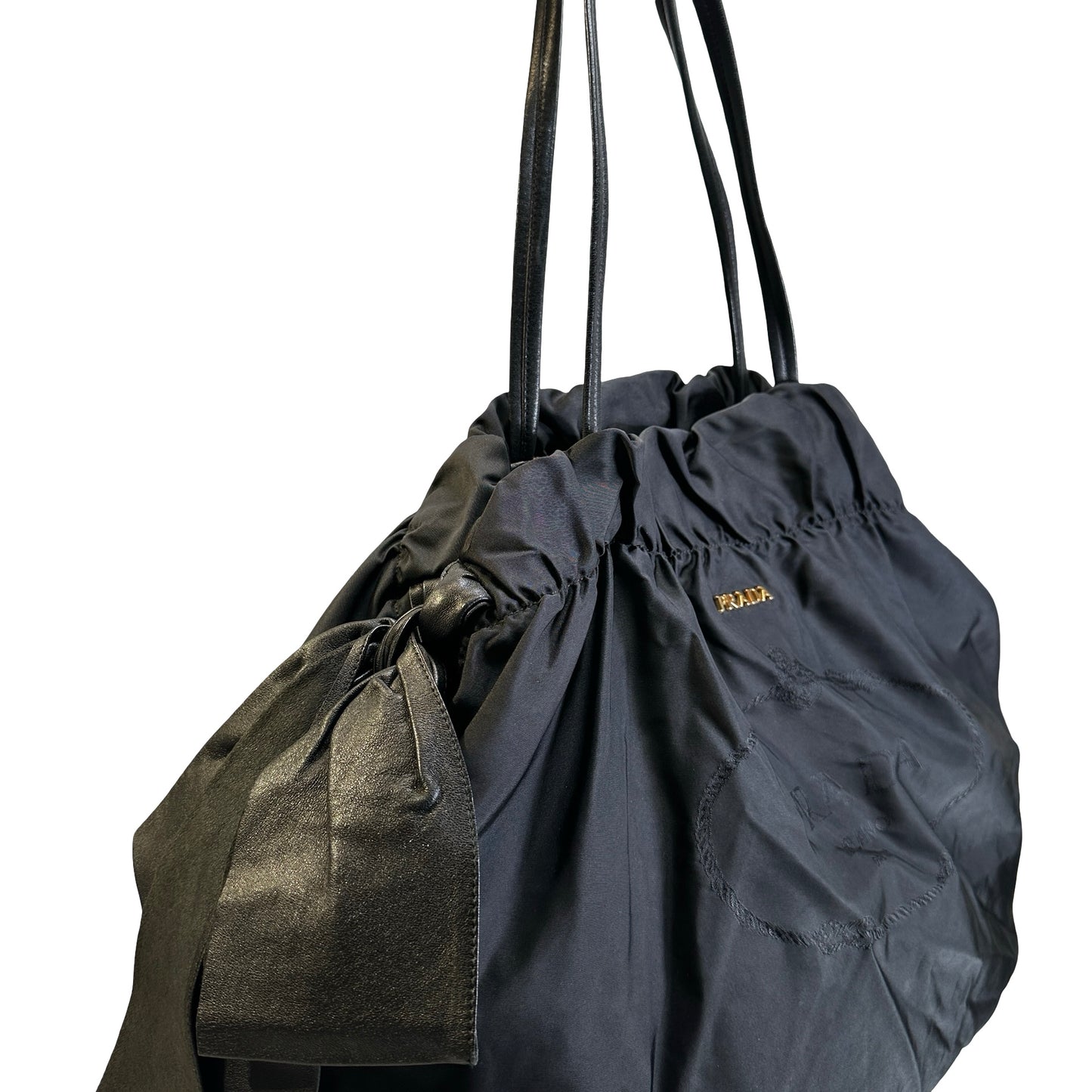Used PRADA Nylon Tote Tote Bag Black