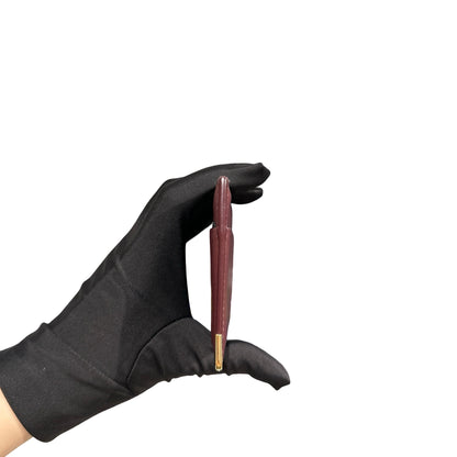 CARTIER Leather Must de Cartier Double Card case Burgundy