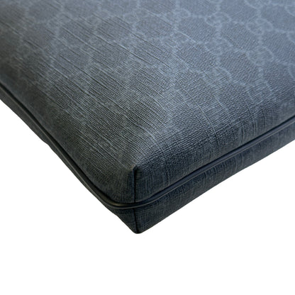 Used GUCCI GG Supreme Canvas GG Supreme Crossbody Bag Black Grey