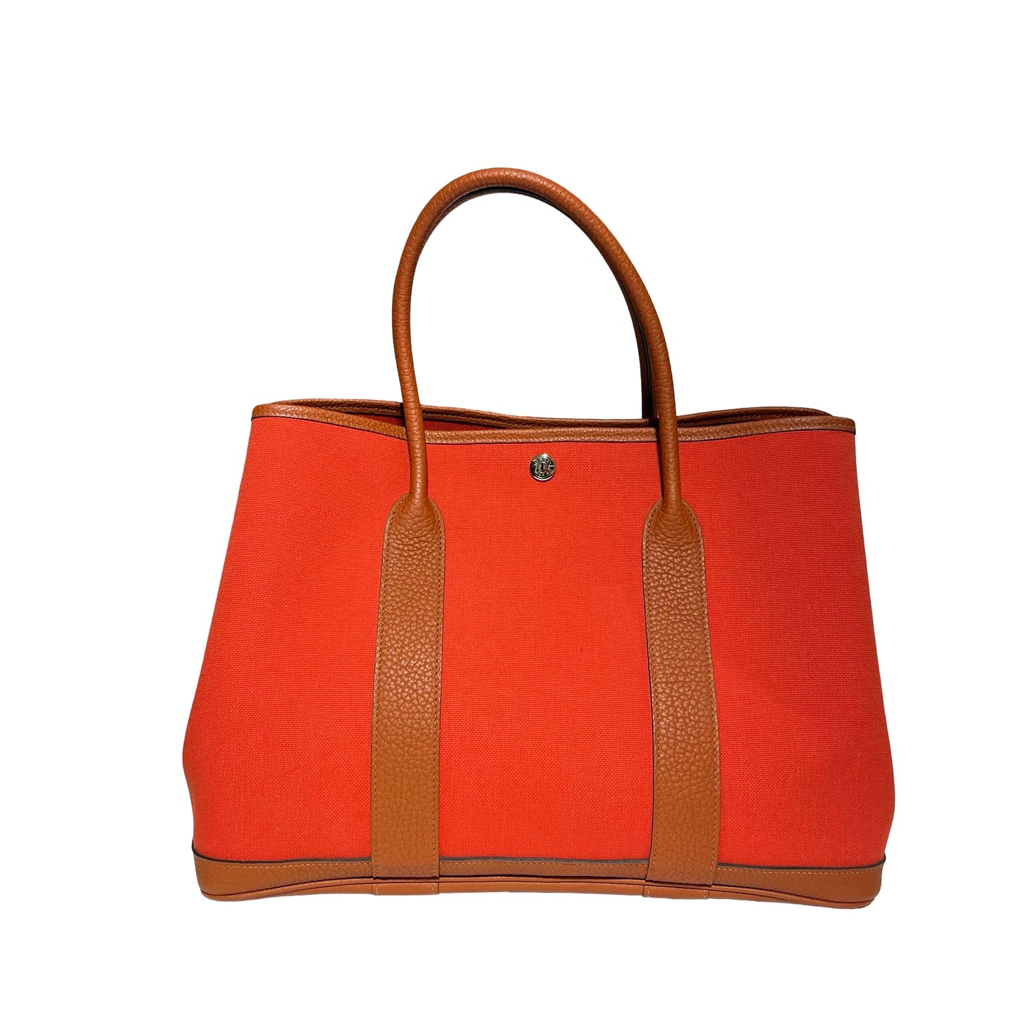 Used HERMÈS GP36 Tote Bag Red Brown PHW
