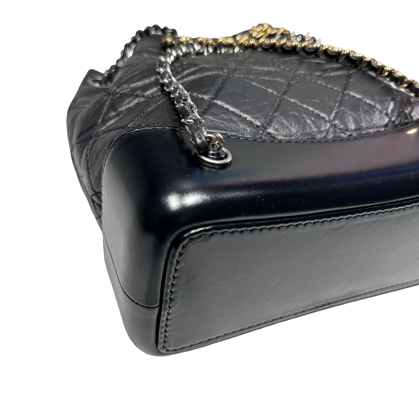 Used CHANEL Gabrielle Backpack Black